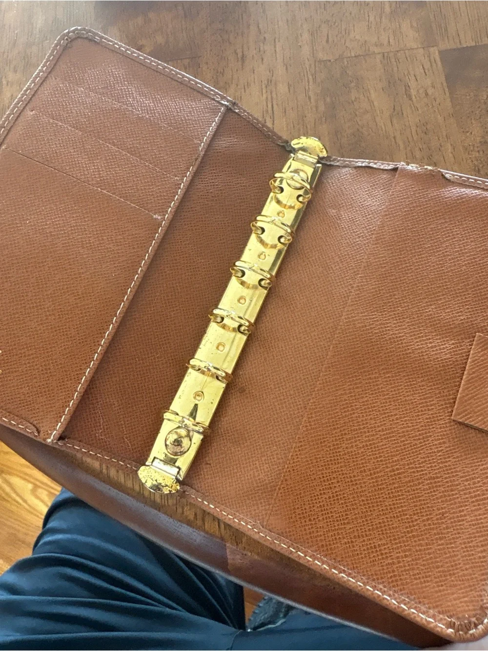 Hermes compact tan